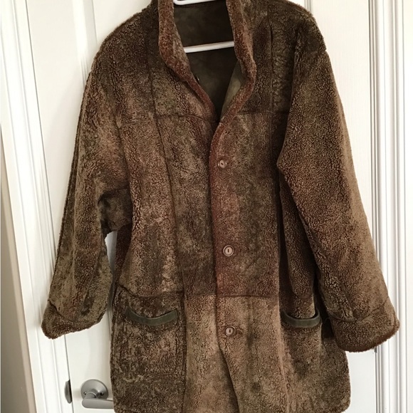 Womens Dominic Bellissimo Vintage Reversible Shearling Jacket - Picture 2 of 5
